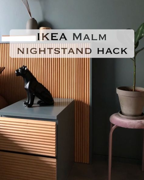 Malm Nightstand, Ikea Bedside, Ikea Malm Nightstand, Malm Hack, Bedside Table Ikea, Ikea Hack Bedroom, Ikea Malm Bed, Ikea Nightstand, Malm Bed