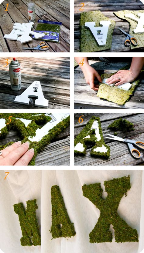 Moss Covered Letters, 4de Verjaardag, Moss Letters, Diy Moss, Woodland Birthday Party, Forest Party, Fairy Garden Party, Wild One Birthday Party, Woodland Birthday