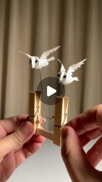 Moving Paper Craft, Automata Diy How To Make, Automaton Diy, Steampunk Paper Dolls, Paper Automata, Moving Sculpture, Kinetic Toys, Owl Toy, Moving Art