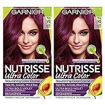 Dark Purple Hair Dye, Permanent Purple Hair Dye, Best Purple Hair Dye, Purple Hair Dye, Dark Hair Dye, Garnier Hair Color, Color Uva, Violet Hair Colors, Hair Color Plum