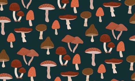 Free Desktop Wallpaper Backgrounds, Mushroom Background, Cottagecore Wallpaper, Cartoon Mushroom, Mushroom Wallpaper, Free Wallpaper Backgrounds, Cute Wallpapers For Ipad, Cd Art, Witchy Wallpaper