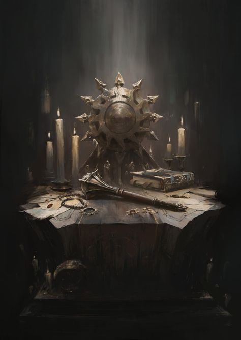 ArtStation - Altar of Lathander, Evgeny Haspar Fantasy Story, Fantasy Artist, Environment Concept Art, Art Tools, Dnd Characters, Fantasy Landscape, Fantasy World, Dark Fantasy, Go On