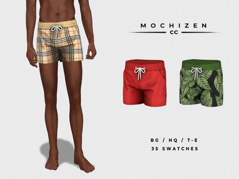 Short Swimsuit, Sims 4 Men Clothing, Mesh Swimwear, Sims 4 Male Clothes, Baby Boy Hairstyles, Sims 4 Download, Sims 4 Children, Tumblr Sims 4, Sims 4 Gameplay