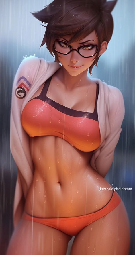 Tracer Fan Art, Overwatch Character Art, Tracer Ow, Overwatch Wallpaper, Tracer Overwatch, Female Character Design Brunette, Cr7 Vs Messi, Overwatch Drawings, Naruto Akatsuki Funny