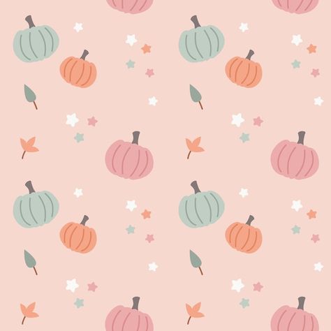 Cute pumpkin pink seamless pattern | Premium Vector #Freepik #vector #pumpkin-pattern #seamless #fabric-pattern #happy-pattern Fall Seamless Pattern, Pumpkin Wallpaper, Pumpkin Illustration, Autumn Flowers, Background Ideas, Pink Pumpkins, Pumpkin Pattern, Packaging Ideas, Pattern Seamless