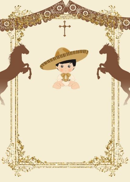 Charro Birthday Party Ideas Boy, Charro Theme Party For Boys, Charro Bautizo Ideas Boy, Charro Party Ideas, Charro Theme Party, Charro Invitations, Charro Baptism, Baby Dedication Party, Charro Theme