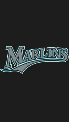 Miami Wallpaper, Marlins Baseball, Mlb Team Logos, Florida Marlins, Mlb Logos, Baseball Art, Baseball Theme, Miami Marlins, Pin Logo