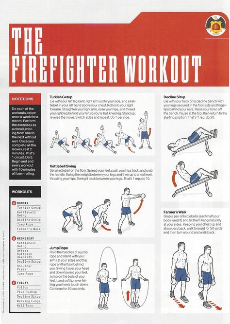 Good Workouts For Firefighters - Infoupdate.org Good Workouts, Police Workout, Fighter Workout, Firefighter Workout, Firefighter Training, Firefighter Emt, Fire Training, Fire Life, Volunteer Firefighter