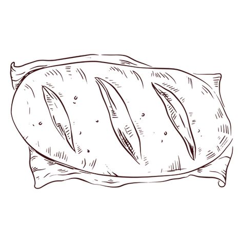 Loaf of bread hand drawn #AD , #bread, #hand, #drawn, #Loaf Bread Loaf Drawing, Bread Drawing Simple, Drawing Of Bread, Bread Drawing, Bread Illustration, Panini Bread, Village Bakery, Speed Draw, Pen Art Drawings