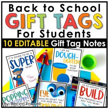 Back To School Student Gift Tags | Meet The Teacher Night Editable Notes #thriftyfrugalmom #teachergift #teacherappreciation #cheapgifts #teacher #create #students #gifts. Go for more info 👉https://whispers-in-the-wind.com/top-10-graduation-gift-ideas/?teacher557 First Day Of School Gifts For Students Kindergarten, Beginning Of School Gifts For Students, Back To School Student Gift Ideas, Meet The Teacher Gifts For Students, Back To School Gifts For Students, Back To School Gift Tags, Student Birthday Gifts, Student Gift Tags, Meet The Teacher Night