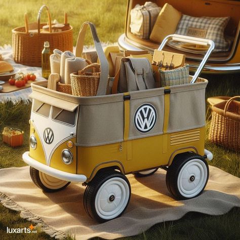 Unleash Your Wanderlust: Creative Volkswagen Bus Canvas Wagon Transformations 4 Vw Car Accessories, Walker For Seniors, Vintage Volkswagen Bus, T1 Bus, Vw Ideas, Vw Art, Classic Volkswagen, Vintage Vw Bus, Hippie Van