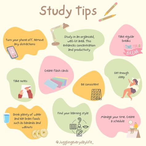 To be on top form and succeed in your studies, follow these tips as shown 📝✨ - #studygram #study #studymotivation #intellectual #education #planning #learning #studytips #eatwell101 #mentalwellness #consistency #productivity #productive How To Be Productive In Studies, Psych 101, Finding Your Style, Study Process, Good Foods, Study Smarter, Pastel Room, Learning Style, Brain Food