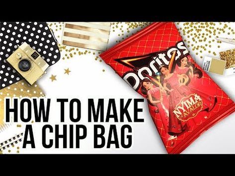 How To Make Personalized Chip Bags, Personalized Chip Bags Diy, Diy Chip Bags Party Favors, Chip Bags For Party, Chip Bag Diy, Diy Chip Bags, How To Make Chips, Personalized Chip Bags, Wrappers Diy