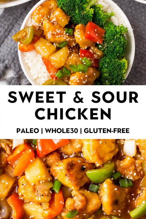 Whole30 Sweet And Sour Chicken, Whole 30 Pineapple Chicken, Whole 30 Sweet And Sour Chicken, Aip Sweet And Sour Chicken, Whole 30 Chinese Food, Healthy Sweet Sour Chicken, Paleo Sweet And Sour Chicken, Low Carb Sweet And Sour Chicken, Aip Chinese Recipes