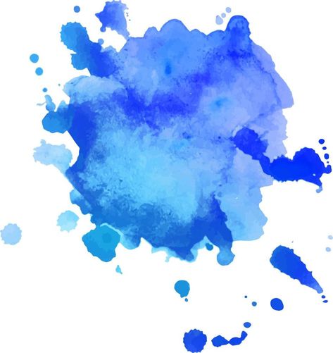 Blue watercolor stain with splashes and drops. Watercolor background Watercolor Drops, Watercolor Stain, Bio Pool, Blue Watercolor Background, Vector Landscape, Background Watercolor, Main Theme, Background Background, Drawing Inspo