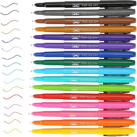 Color Coding Notes, Papermate Flair Pens, Paper Mate Flair, Felt Tip Pens, Bible Journaling Supplies, Flair Pens, Felt Tip Markers, Fine Point Pens, Pen Brands