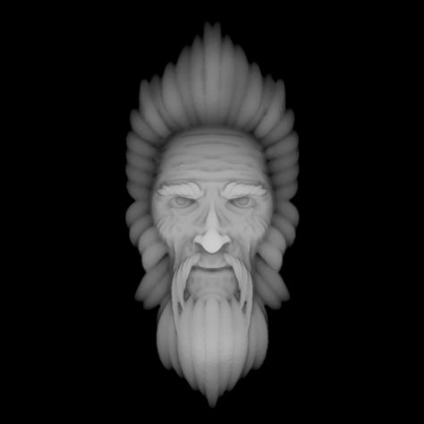 Another old man in the tree bas relief grey scale depth map image for cnc carving Alpha Texture, Zbrush Alpha, Color Wheel Projects, 3d Relief Art, Cnc Carving, Couple Ring Design, Grey Scale, Grayscale Image, Gray Scale