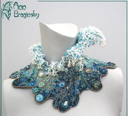 Masterpiece Beadwork Jewelry by Ann Braginsky - The Beading Gem's Journal Beaded Projects, Embroidery 3d, Beading Inspiration, Embroidered Necklace, Body Adornment, Beautiful Beadwork, Beading Ideas, Bead Embroidery Jewelry, Womens Jewelry