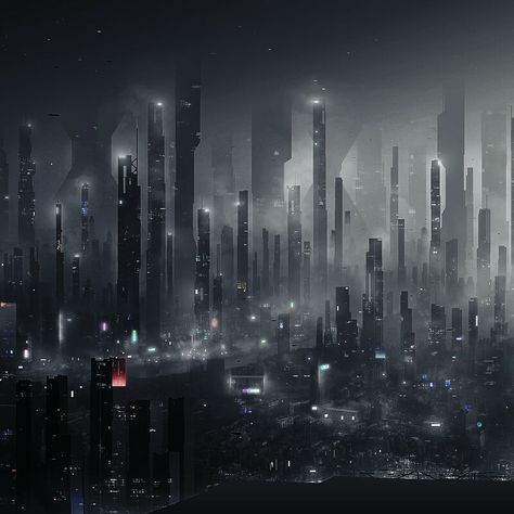 Speaker Titan, Kota Masa Depan, Scifi City, Futuristic Cityscape, Sci Fi City, Dystopian Future, Haikou, Cyberpunk Aesthetic, Dark City