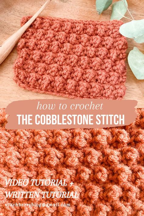 Loopy Stitch Crochet, Cool Crochet Stitches For Blankets, Crochet Stitch For Bulky Yarn, Crochet Crunch Stitch, Bumpy Crochet Stitch, Bubble Crochet Stitch Free Pattern, Raised Textured Crochet Stitches, Puffy Crochet Stitch, Surface Crochet Tutorials