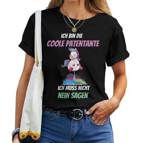 Women's Godmother For Godmother T-shirt Frauen mit einzigartigen Designs, verschiedenen Stilen, leuchtenden Farben und einer großen Auswahl an Größen. Dieses Produkt ist eine tolle Geschenkidee