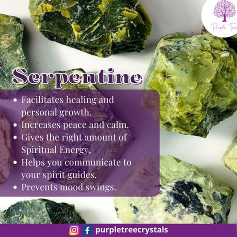 Serpentine Crystal Meaning, Serpentine Meaning, Crystals Properties, Chakra Opening, Serpentine Crystal, Kundalini Energy, Serpentine Stone, Crystal Properties, Past Lives