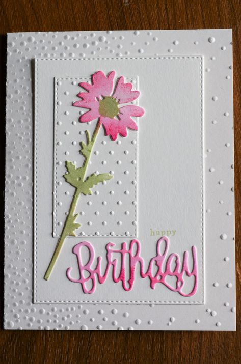 Birthday Cards For Females, Butterfly Birthday Cards, Daisy Cards, Birthday Card Craft, Homemade Birthday Cards, Hand Made Greeting Cards, Bday Cards, Birthday Cards For Women, Butterfly Birthday