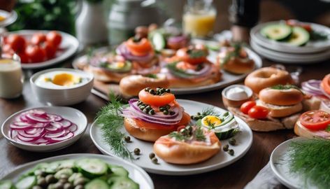 Wondering what to serve with bagels and lox? Discover the 15 best side dishes to elevate your meal, leaving your taste buds craving more! Lox Salad, Bagel Spread, Vegan Bagel, Brunch Sides, Smoked Salmon Bagel, Bagel Toppings, Lox And Bagels, Salmon Bagel, Bagel Bites