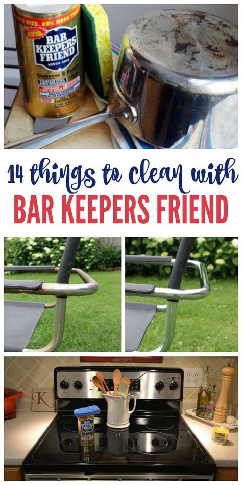 You know those few household products you can’t live without… the ones that pull double or triple duty around the home? Bar Keepers Friend is one of those things. It cleans, it polishes, it brings old stuff back to life. Seriously amazing. Here are 14 Bar Keepers Friend uses and DIY tips that you need to try immediately. Things To Clean, Clean Baking Pans, Hardwood Floor Cleaner, Bar Keepers Friend, Cleaning Painted Walls, House Products, Kitchen Makeovers, Bar Keeper, Glass Cooktop