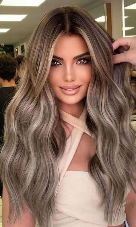 Ash Brown Hair Color, Mushroom Brown, Ash Brown Hair, Ash Blonde Hair, Brown Hair Balayage, Brown Balayage, Ash Brown, Hair Color Balayage, Fall Hair Color