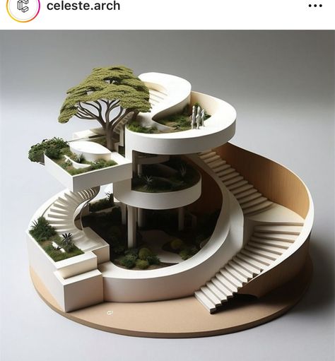 Spiral Architecture Model, Circle Building Design, Concept Models Architecture Ideas, Circle Building Architecture, Circle Architecture, Circle Building, Architecture Tutorial, Models Architecture, Conceptual Model Architecture