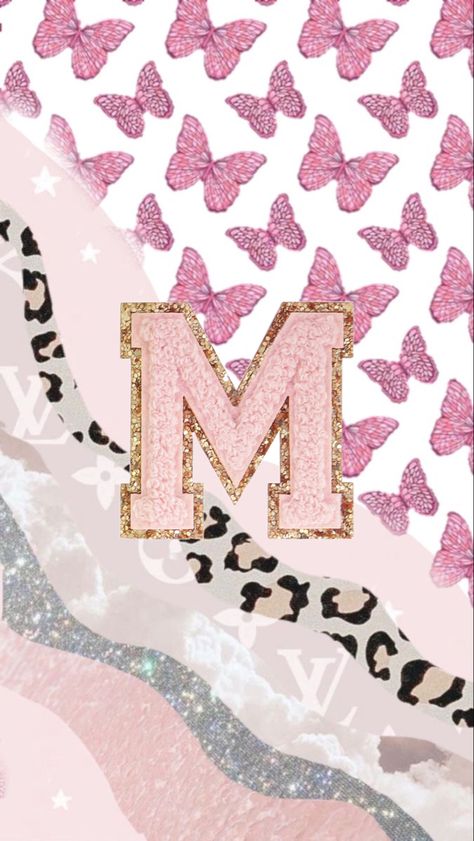 Mya Wallpaper Name, Madison Wallpaper Name, Madison Name Aesthetic, Preppy M Wallpaper, M Background Letter, Mya Wallpaper, M Alphabet Wallpaper, M Letter Wallpaper, M Wallpaper Letter