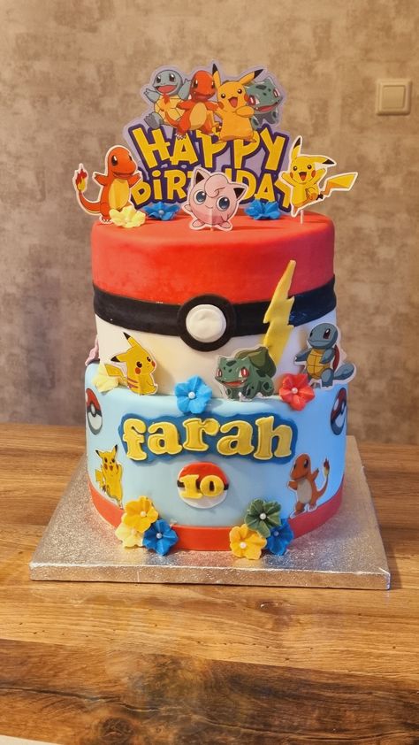 Pokemon Cake, Super Mario, Mario, Amber, Pokemon, Cake, Birthday, 10 Things, Pokémon