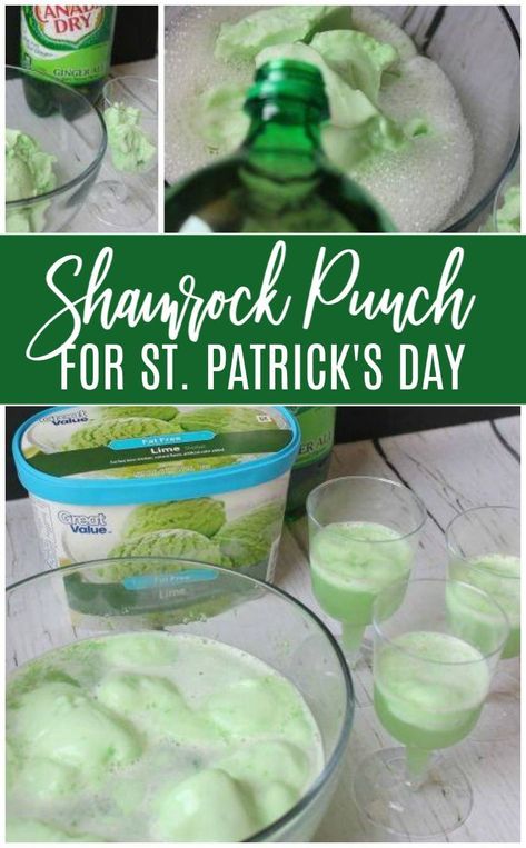 Shamrock Punch For Kids, Leprechaun Punch, Shamrock Punch, Party Food Ideas For Adults Entertaining, Ideas Food Party, Party Food Ideas For Adults, Entertaining Snacks, Entertaining Desserts, Green Punch