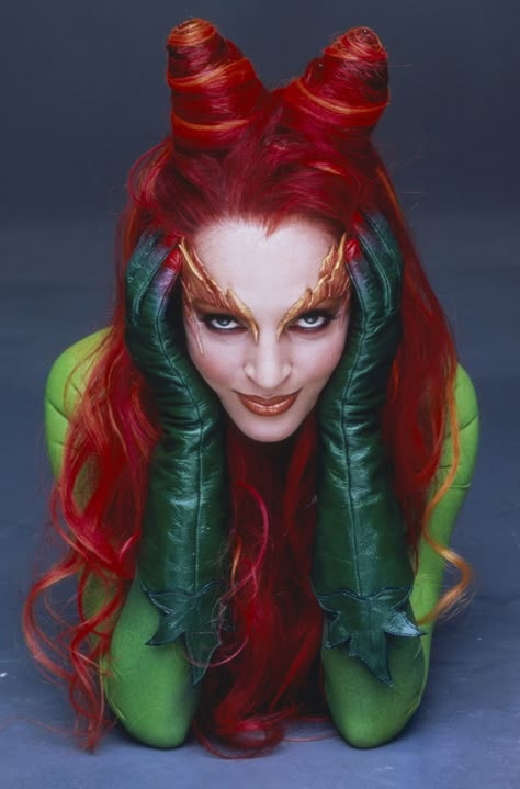 Batman Michael Keaton Jack Nicholson Others Batman Forever Jim Carrey Tommy Lee Jones Chris... Poison Ivy Movie, Coolest Halloween Costumes, Uma Thurman Poison Ivy, Poison Ivy Halloween Costume, Dc Poison Ivy, Ivy Costume, Poison Ivy Cosplay, Poison Ivy Costumes, Poison Ivy Batman