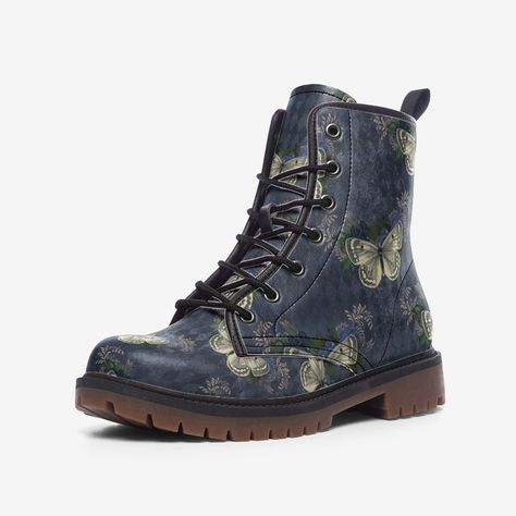 Excited to share the latest addition to my #etsy shop: Harlequin Blue Rose Butterfly Casual PU Leather Lightweight Combat boots #combatboots #customboots #leatherboots #womensshoes #casualboots #womensboots #butterflyshoes #butterflies #classicbootboots https://etsy.me/3UR2KzV Witchy Boots, Mid Height Boots, Fairy Witch, Boho Witch, Grunge Boots, Crocs Flip Flops, Festival Boots, Witch Boots, Lightweight Boots