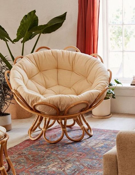 papasan chair Cozy Chair, Dekorasi Kamar Tidur, Well Well, Inspire Me Home Decor, Papasan Chair, Rattan Furniture, Room Ideas Bedroom, Dream House Decor, Aesthetic Room Decor