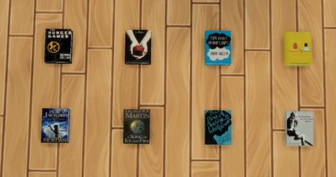 Mod The Sims - Young Adult Books *Readable* Sims 4 Books Cc, Sims 4 Books, House Objects, Eleanor And Park, Sims 4 Studio, Thirteen Reasons Why, The Lightning Thief, Free Sims 4, Sims 4 Expansions