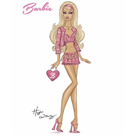 Fashion Sketches Wallpaper, Barbie Fashion Model Collection, Nikki Barbie, Tired Of Pretending, Pink Looks, Barbie Fashion Sketches, Barbie Drawing, Fashion Design Drawing, Barbie Summer