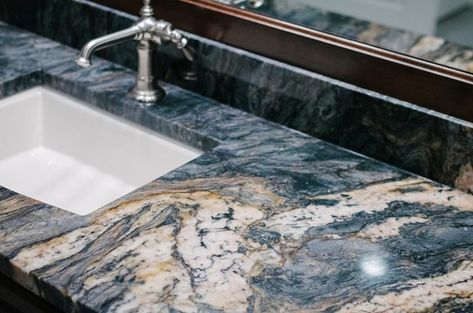 Popular Granite Colors, Homemade Granite Cleaner, Granite Options, Granite Tile Countertops, Granite Cleaner, Granite Countertops Colors, Granite Bathroom, Natural Stone Countertops, Countertop Colours