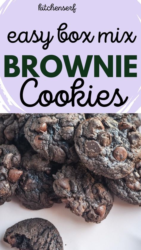 Looking for a quick and easy dessert? These brownie mix cookies are the answer! Made with just a box of brownie mix, they’re soft, chewy, and full of rich chocolate flavor. Perfect for when you need a last-minute treat or want something chocolatey but don’t have time for baking brownies. Boxed Brownie Recipes, Ghirardelli Brownie Mix, 100 Cookies Recipe, Homemade Baking Powder, Fudgy Cookies, Baking Powder Recipe, Valentines Day Cookie Recipe, Brownie Mix Recipes, Make Box