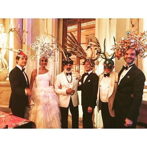 Aquazzura's Edgardo Osorio Turns 30 With A Surrealist Ball In Florence Rothschild Surrealist Ball, Surrealism Ball, Surrealist Party, Surreal Party, Surrealist Ball, Surrealism Fashion, Classic Car Photoshoot, Edgy Bridal, Masquerade Ball Party