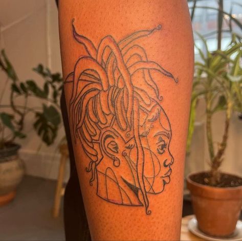 Rebirth Tattoos, Empowerment Tattoo, Black People Tattoos, Minimalist Tattoo Ideas, African Tattoo, Tattoo Board, Black Girls With Tattoos, Red Ink Tattoos, Tattoos For Black Skin