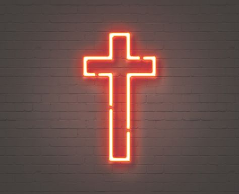 Red neon cross. Sign of Christianity #jesus #christianity #jesusquotes #wallpaper | wallpaper for iphone | Jesus | Christianity | popart | vector art Christ Aesthetic, Mx Wallpaper, Cross Wallpapers, Cross Aesthetic, Aesthetic Cross, Neon Cross, Jesus Cross Wallpaper, Cross Sign, Autumn Leaves Background