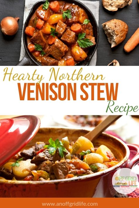 Deer Stew, Venison Dishes, Homestyle Meals, Venison Stew, Thick Stew, Deer Meat, Wild Game Recipes, Venison Recipes, Juniper Berries