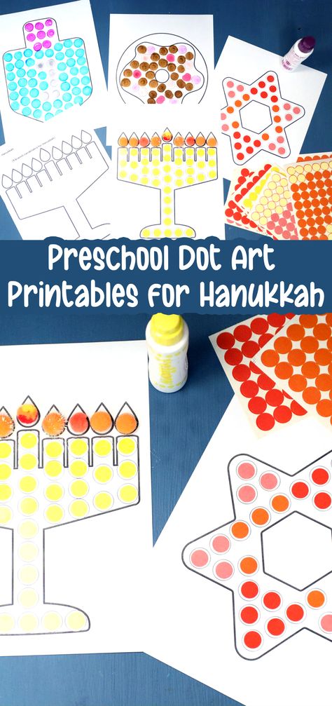 Hanukkah Preschool Craft - Dot Art! Hanukkah Crafts Kindergarten, Hanukkah Art Preschool, Hannakah Theme Preschool, Preschool Hanukkah Crafts, Diamond Crafts Preschool, Hanukkah Art Projects For Kids, Hannakah Theme Crafts, Hanukkah Crafts For Kids Preschool, Hanukkah Crafts For Toddlers