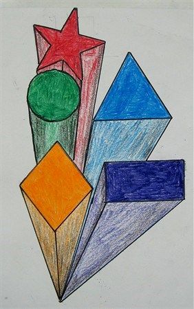 Shape Element Of Art Drawings, Geometry Art Projects, One Perspective Drawing, Elements Of Art Line, 7th Grade Art, Filipino Art, 4th Grade Art, 5th Grade Art, Jr Art