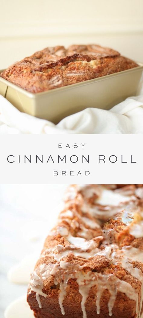 Cinnamon Bread No Yeast, Simple Cinnamon Bread, Cinnamon Bread With Yeast, Sweet Bread No Yeast, Easy Quick Sweet Breads, Easy Breakfast Loaf, Easy Homemade Cinnamon Bread, No Yeast Cinnamon Bread, Cinnamon Buttermilk Loaf