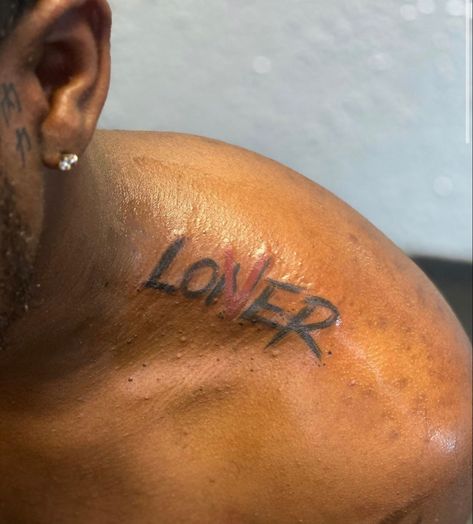 Loner Tattoos Ideas, Loner Tattoos, Lover Tattoos, Neck Tats, Rose Tattoos For Women, Ig Captions, Stylist Tattoos, Dope Tattoos, Women Art