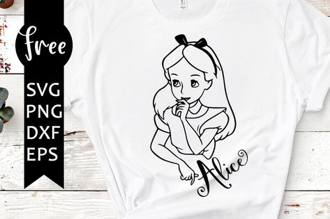 Free Sweet 16 Svg Files, Free Alice In Wonderland Svg Files, Svg Alice In Wonderland, Alice In Wonderland Svg Free, Alice In Wonderland Svg, Silhouette Cameo Shirt, Silhouette Cameo Free, Cricut Svg Files Free, Silhouette School